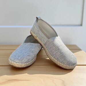 Light Gray Espadrille Flats – Casual Summer Shoes
